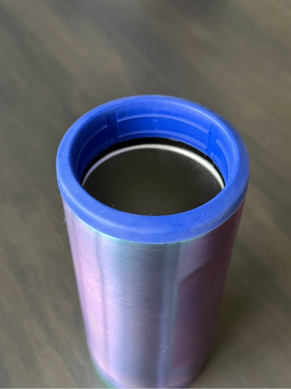 BrüMate Hopsulator Slim Can Cooler - Iridescent Blue-purple